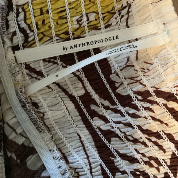 Anthropologie Jungle Cat Ruffled Maxi Dress Small - Picture 3 of 4